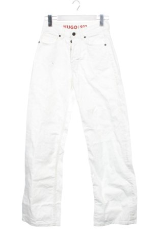 Damskie spodnie Hugo Boss, Rozmiar XS, Kolor Biały, Cena 973,15 zł