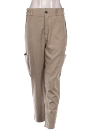 Damskie spodnie Sinsay, Rozmiar S, Kolor Beżowy, Cena 80,38 zł