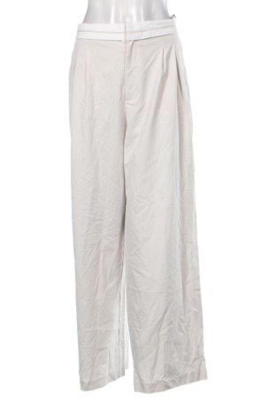 Damskie spodnie Stradivarius, Rozmiar XL, Kolor ecru, Cena 78,99 zł