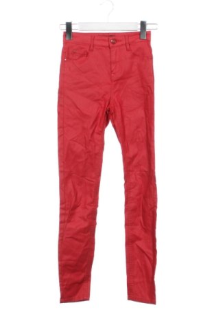 Damskie spodnie Stradivarius, Rozmiar XXS, Kolor Czerwony, Cena 78,99 zł