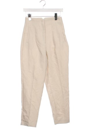 Damskie spodnie Zara, Rozmiar XS, Kolor Beżowy, Cena 72,99 zł