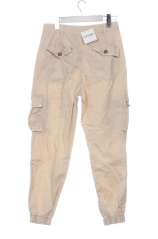 Damskie spodnie Zara, Rozmiar S, Kolor Beżowy, Cena 74,00 zł