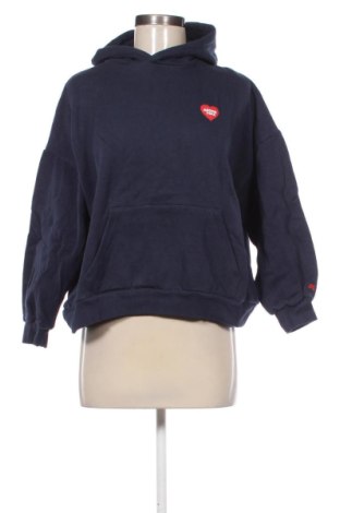 Hanorac de femei Pull&Bear, Mărime S, Culoare Albastru, Preț 91,99 Lei