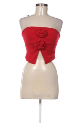 Top de femei Bershka, Mărime S, Culoare Roșu, Preț 78,20 Lei
