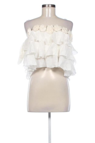 Γυναικείο τοπ Zara, Μέγεθος L, Χρώμα Εκρού, Τιμή 23,79 €