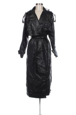 Дамско кожено палто Zara, Размер XS, Цвят Черен, Цена 89,47 €