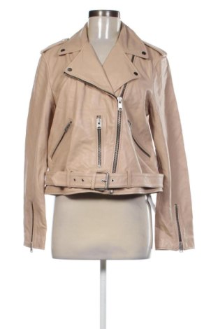Damska kurtka skórzana AllSaints, Rozmiar L, Kolor Beżowy, Cena 1 424,99 zł