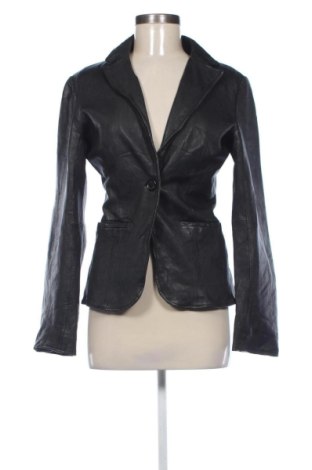 Дамско кожено яке Calvin Klein Jeans, Размер M, Цвят Черен, Цена 175,00 €