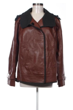 Γυναικείο δερμάτινο μπουφάν Dennis Basso, Μέγεθος XL, Χρώμα Καφέ, Τιμή 66,00 €