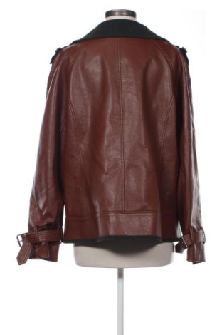 Γυναικείο δερμάτινο μπουφάν Dennis Basso, Μέγεθος XL, Χρώμα Καφέ, Τιμή 66,00 €