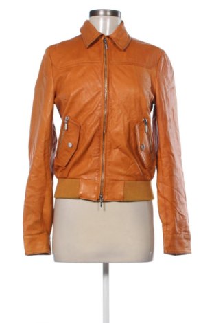 Damska kurtka skórzana Geox, Rozmiar S, Kolor Pomarańczowy, Cena 382,99 zł