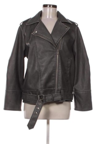 Дамско кожено яке ONLY, Размер XS, Цвят Сив, Цена 21,47 €