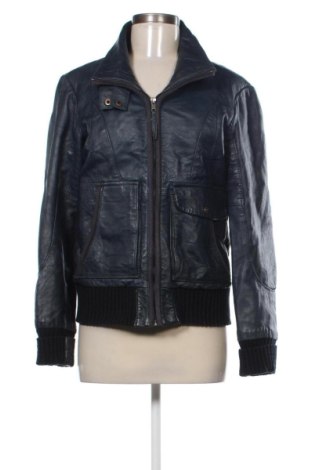 Damska kurtka skórzana Object, Rozmiar L, Kolor Niebieski, Cena 963,03 zł
