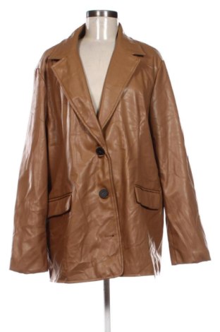 Damen Lederjacke Primark, Größe XXL, Farbe Braun, Preis 38,99 €