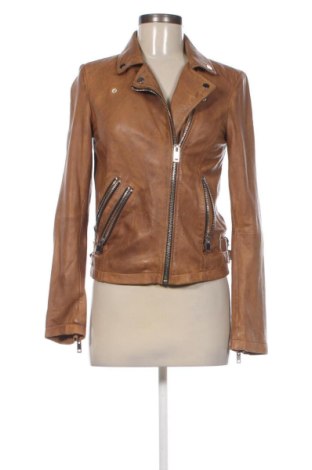 Damen Lederjacke Pull&Bear, Größe M, Farbe Braun, Preis € 29,73