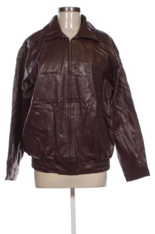 Damen Lederjacke SHEIN, Größe M, Farbe Braun, Preis 38,99 €