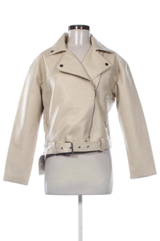 Damska kurtka skórzana Sinsay, Rozmiar M, Kolor Beżowy, Cena 160,75 zł