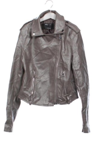 Dámska kožená bunda  Sinsay, Veľkosť XS, Farba Sivá, Cena  58,95 €