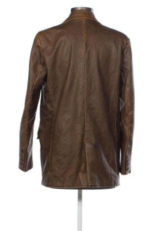 Дамско кожено яке Stradivarius, Размер S, Цвят Кафяв, Цена 30,00 €