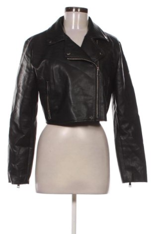 Dámska kožená bunda  Stradivarius, Veľkosť L, Farba Čierna, Cena  35,95 €