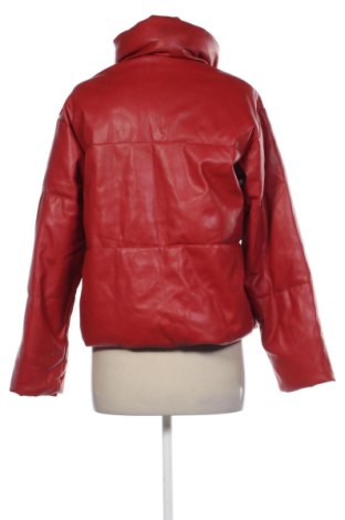 Дамско кожено яке Stradivarius, Размер S, Цвят Червен, Цена 27,60 €