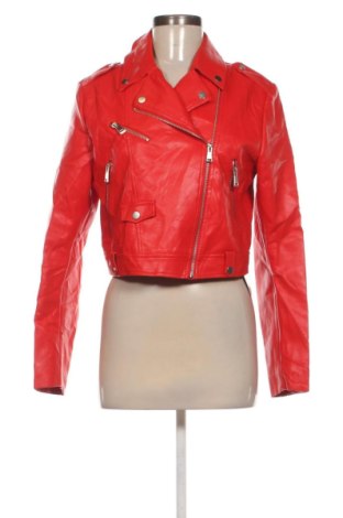 Damska kurtka skórzana Terranova, Rozmiar L, Kolor Czerwony, Cena 156,99 zł