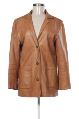 Дамско кожено яке Unbranded, Размер M, Цвят Оранжев, Цена 50,00 €