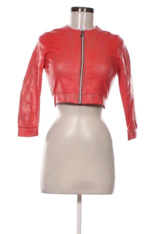 Damen Lederjacke Unbranded, Größe XXS, Farbe Rot, Preis 38,99 €