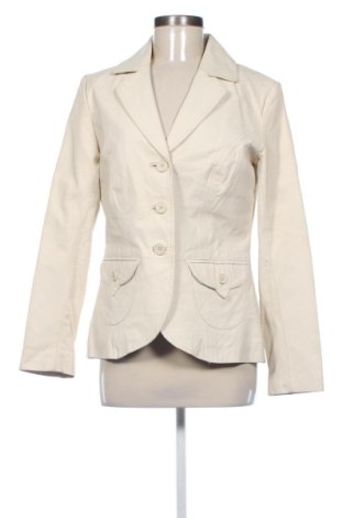 Дамско кожено яке Unbranded, Размер M, Цвят Бежов, Цена 49,68 €