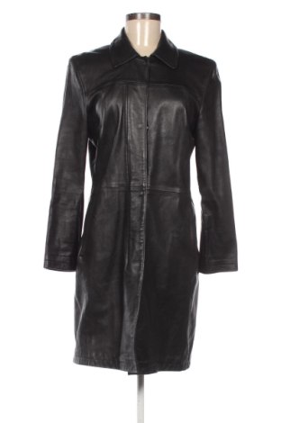 Дамско кожено яке United Colors Of Benetton, Размер M, Цвят Черен, Цена 66,44 €