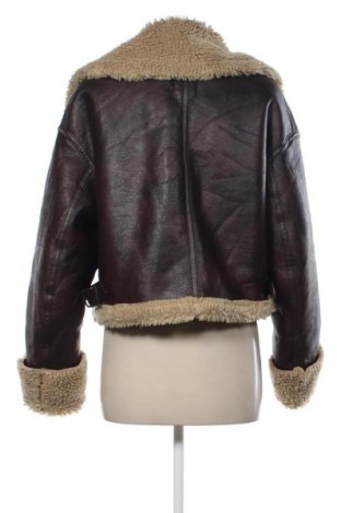 Damska kurtka skórzana Zara, Rozmiar XS, Kolor Brązowy, Cena 112,53 zł