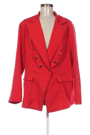 Γυναικείο σακάκι SHEIN, Μέγεθος 3XL, Χρώμα Κόκκινο, Τιμή 29,99 €