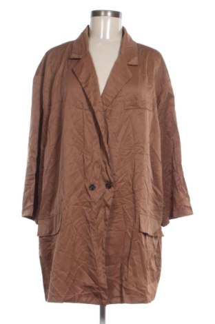 Damen Blazer Unbranded, Größe 5XL, Farbe Braun, Preis 31,99 €
