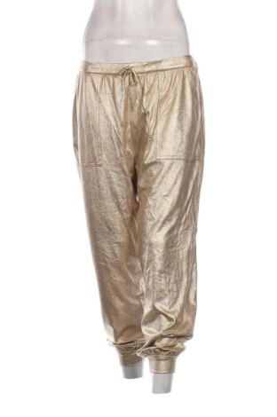Pantaloni trening de femei Valerie Khalfon, Mărime L, Culoare Auriu, Preț 215,99 Lei
