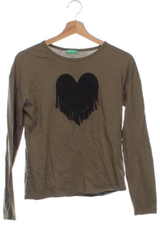 Bluză pentru copii United Colors Of Benetton, Mărime 14-15y/ 168-170 cm, Culoare Verde, Preț 40,99 Lei