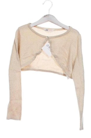Dziecięcy kardigan H&M, Rozmiar 6-7y/ 122-128 cm, Kolor Złocisty, Cena 48,23 zł
