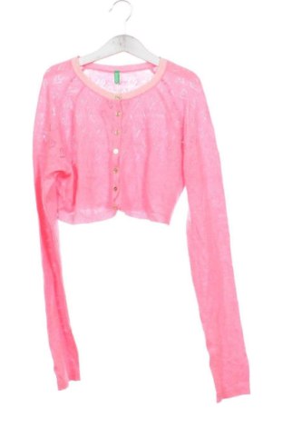Kinder Strickjacke United Colors Of Benetton, Größe 14-15y/ 168-170 cm, Farbe Rosa, Preis 37,99 €