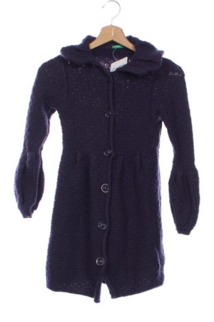 Dziecięcy kardigan United Colors Of Benetton, Rozmiar 7-8y/ 128-134 cm, Kolor Fioletowy, Cena 69,66 zł