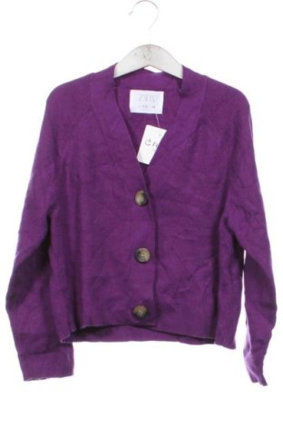 Kinder Strickjacke Zara, Größe 8-9y/ 134-140 cm, Farbe Lila, Preis 10,99 €
