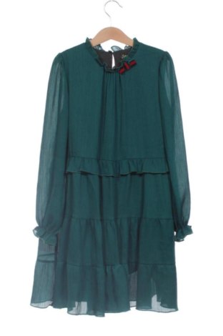 Rochie pentru copii Contrast, Mărime 7-8y/ 128-134 cm, Culoare Verde, Preț 72,99 Lei