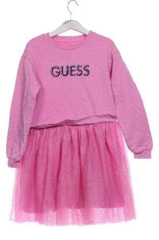 Dziecięca sukienka Guess, Rozmiar 6-7y/ 122-128 cm, Kolor Różowy, Cena 110,99 zł