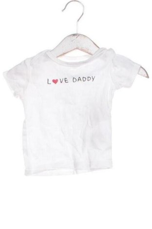 Dziecięcy T-shirt H&M, Rozmiar 2-3m/ 56-62 cm, Kolor Biały, Cena 26,79 zł