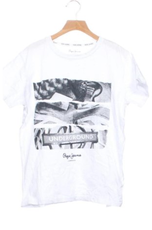 Dziecięcy T-shirt Pepe Jeans, Rozmiar 12-13y/ 158-164 cm, Kolor Biały, Cena 53,99 zł