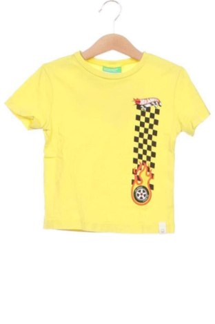 Tricou pentru copii United Colors Of Benetton, Mărime 12-18m/ 80-86 cm, Culoare Galben, Preț 37,99 Lei