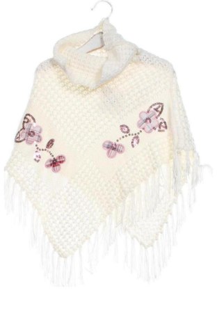 Kinderponcho Unbranded, Größe 5-6y/ 116-122 cm, Farbe Weiß, Preis 8,63 €