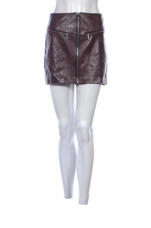 Kožená sukně  Bershka, Velikost S, Barva Červená, Cena  289,00 Kč