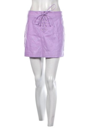 Bőrszoknya Glamorous, Méret M, Szín Lila, Ár 23 839 Ft