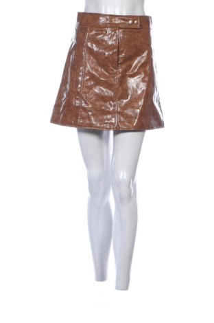 Skórzana spódnica H&M, Rozmiar S, Kolor Brązowy, Cena 51,99 zł