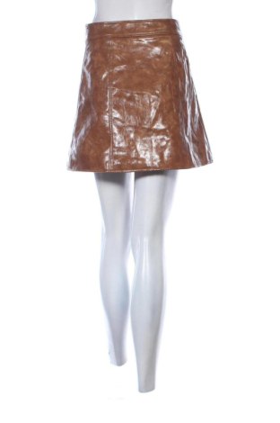 Skórzana spódnica H&M, Rozmiar S, Kolor Brązowy, Cena 51,99 zł