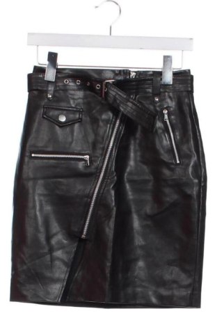 Skórzana spódnica Sinsay, Rozmiar XS, Kolor Czarny, Cena 52,42 zł